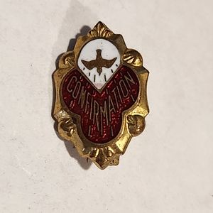 VINTAGE CHRISTIAN CONFIRMATION PIN RELIGIOUS 1940'S